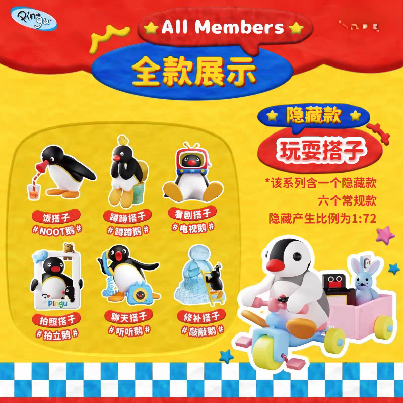 企鵝家族 Pingu × Xfree | 和我的一天系列盲盒 | 單抽／端盒 商品圖 3
