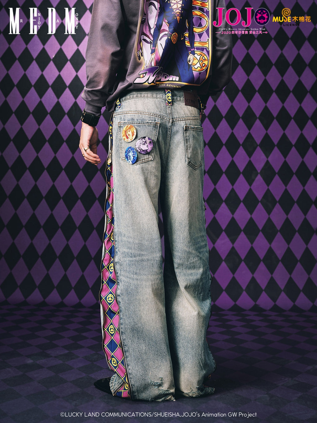JOJO 的奇妙冒險 布魯諾·布加拉提 牛仔褲 商品圖