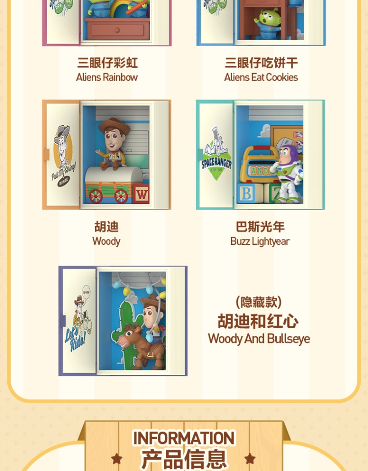玩具總動員 安迪的房間角色群 盲盒公仔 商品圖
