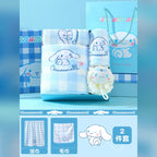 三麗鷗 Sanrio 大耳狗 Cinnamoroll 格子浴巾禮盒 商品圖 6
