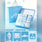 三麗鷗 Sanrio 大耳狗 Cinnamoroll 格子浴巾禮盒 商品圖 13
