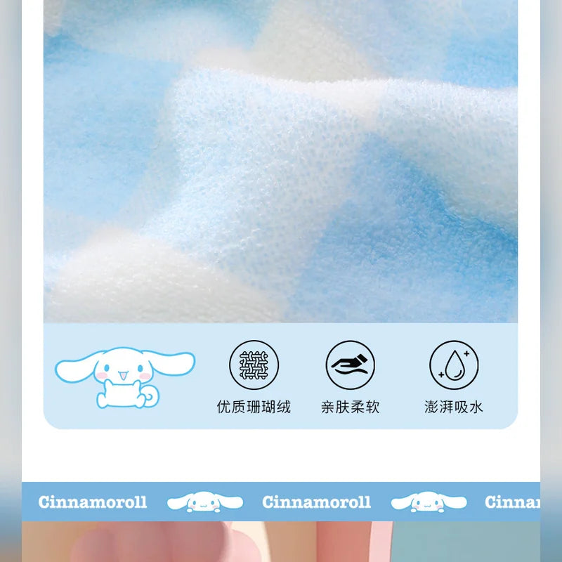 三麗鷗 Sanrio 大耳狗 Cinnamoroll 格子浴巾禮盒 商品圖 15