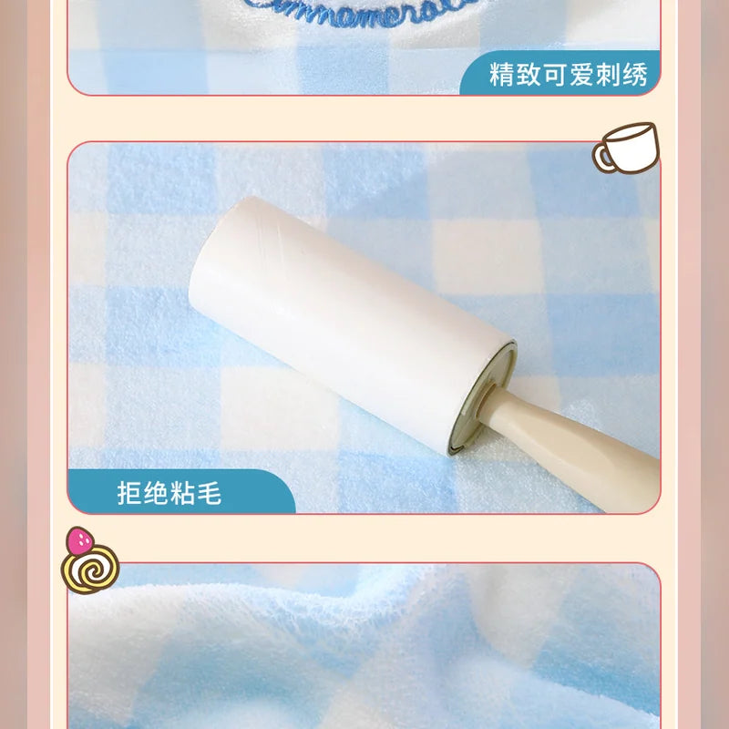 三麗鷗 Sanrio 大耳狗 Cinnamoroll 格子浴巾禮盒 商品圖 17
