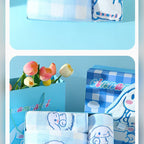 三麗鷗 Sanrio 大耳狗 Cinnamoroll 格子浴巾禮盒 商品圖 27