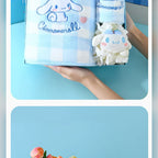三麗鷗 Sanrio 大耳狗 Cinnamoroll 格子浴巾禮盒 商品圖 28