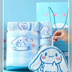 三麗鷗 Sanrio 大耳狗 Cinnamoroll 格子浴巾禮盒 商品圖 37