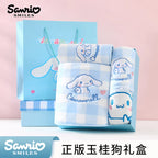 三麗鷗 Sanrio 大耳狗 Cinnamoroll 格子浴巾禮盒 商品圖 5
