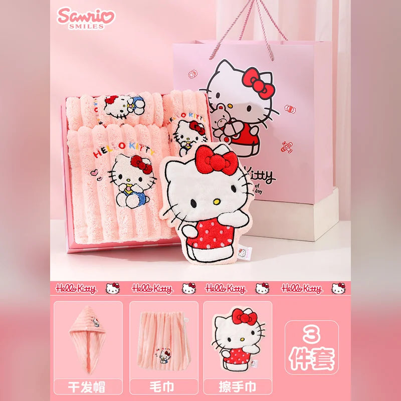 三麗鷗 Sanrio 凱蒂貓 Hello Kitty 浴巾毛巾禮盒 商品圖 12