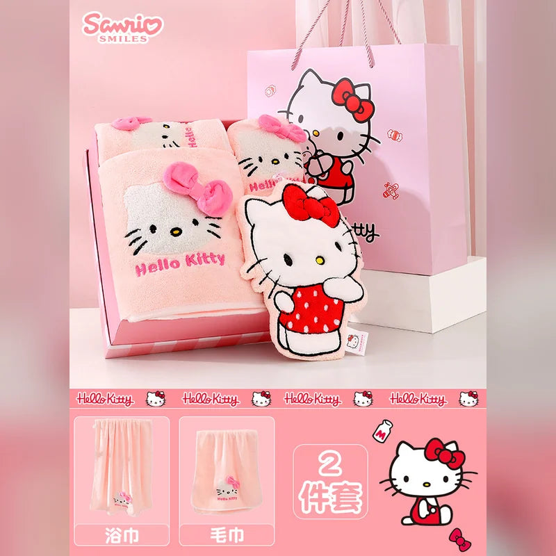 三麗鷗 Sanrio 凱蒂貓 Hello Kitty 浴巾毛巾禮盒 商品圖 13