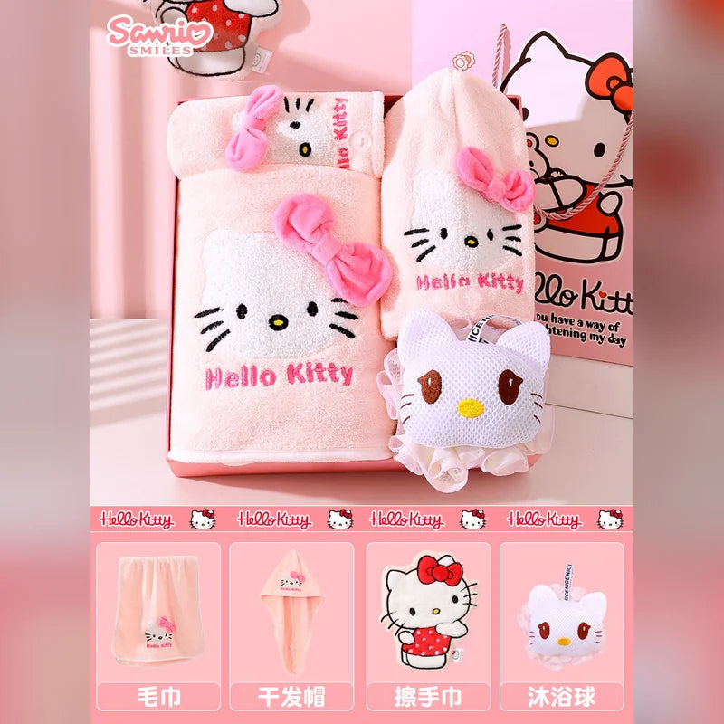 三麗鷗 Sanrio 凱蒂貓 Hello Kitty 浴巾毛巾禮盒 商品圖 16