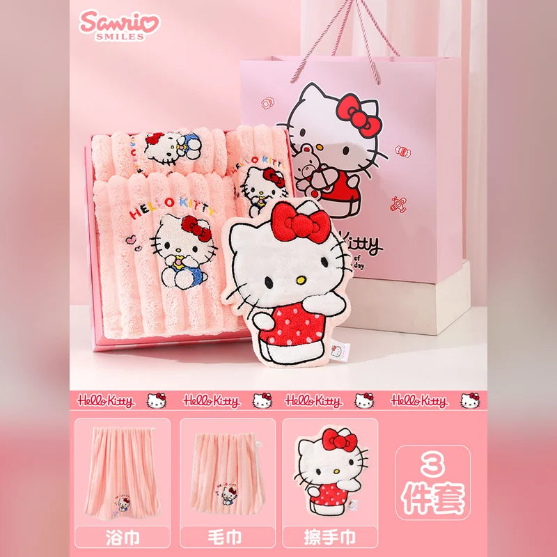 三麗鷗 Sanrio 凱蒂貓 Hello Kitty 浴巾毛巾禮盒 商品圖 10
