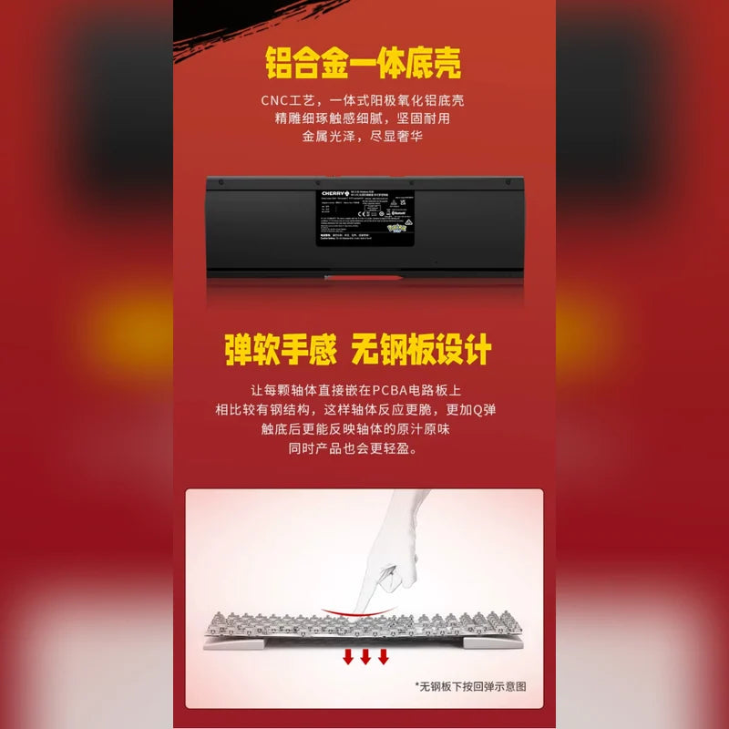 寶可夢 Pokémon CHERRY 皮卡丘噴火龍 MX 3.0S 109鍵機械鍵盤 商品圖 13