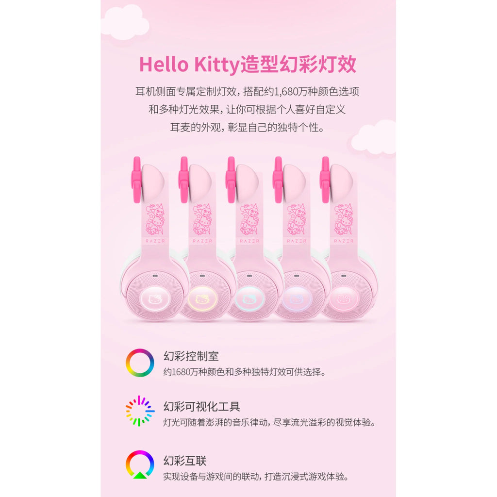 Razer雷蛇 × 三麗鷗 Sanrio | HelloKitty 凱蒂貓 耳罩式耳機 - 圖9 | 潮巢 Nestory
