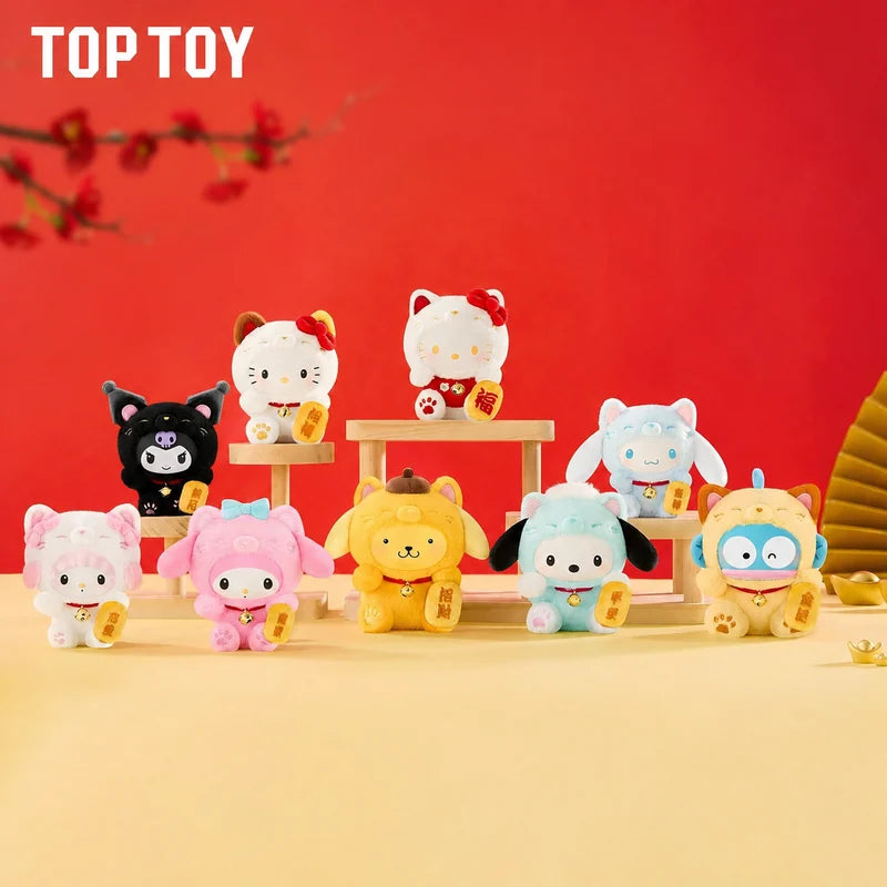 三麗鷗 Sanrio TOP TOY 招財貓絨毛吊飾盲盒 商品圖 1