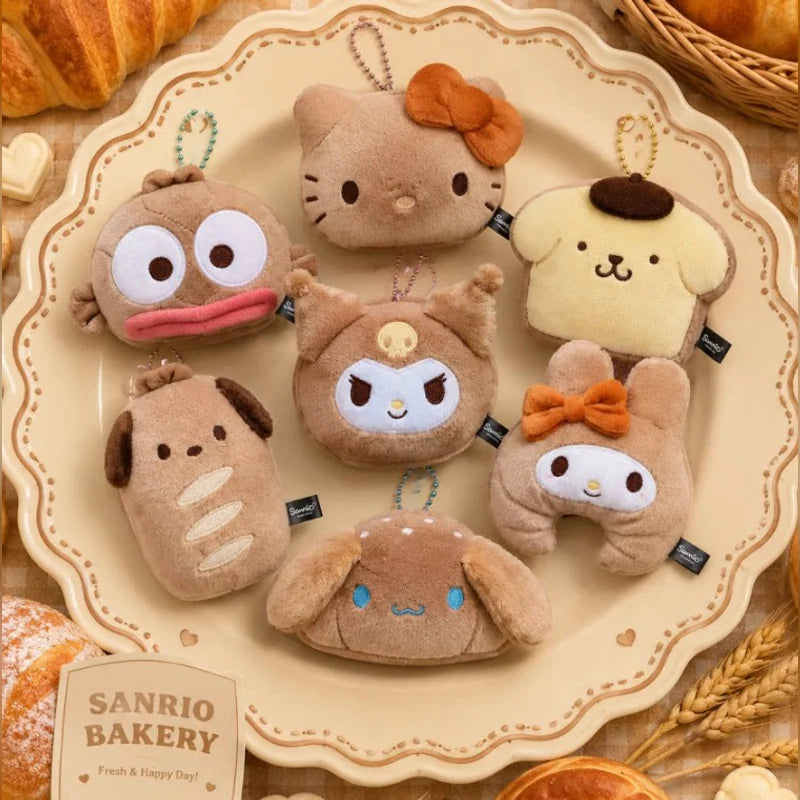 三麗鷗 Sanrio 七角色麵包貝果造型絨毛吊飾 13cm 商品圖 2