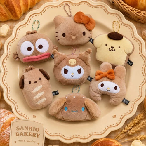 三麗鷗 Sanrio 七角色麵包貝果造型絨毛吊飾 13cm 商品圖 2
