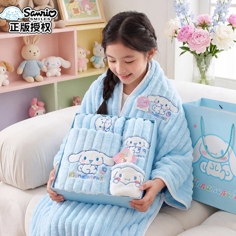 三麗鷗 Sanrio 大耳狗 Cinnamoroll 浴巾毛巾禮盒 商品圖 4