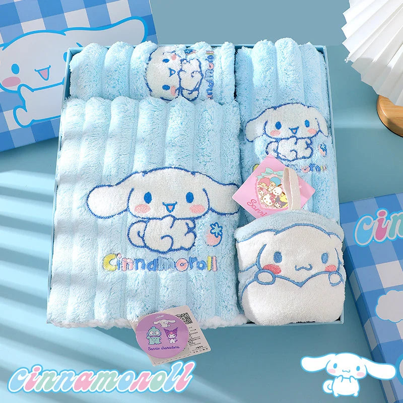 三麗鷗 Sanrio 大耳狗 Cinnamoroll 浴巾毛巾禮盒 商品圖 3