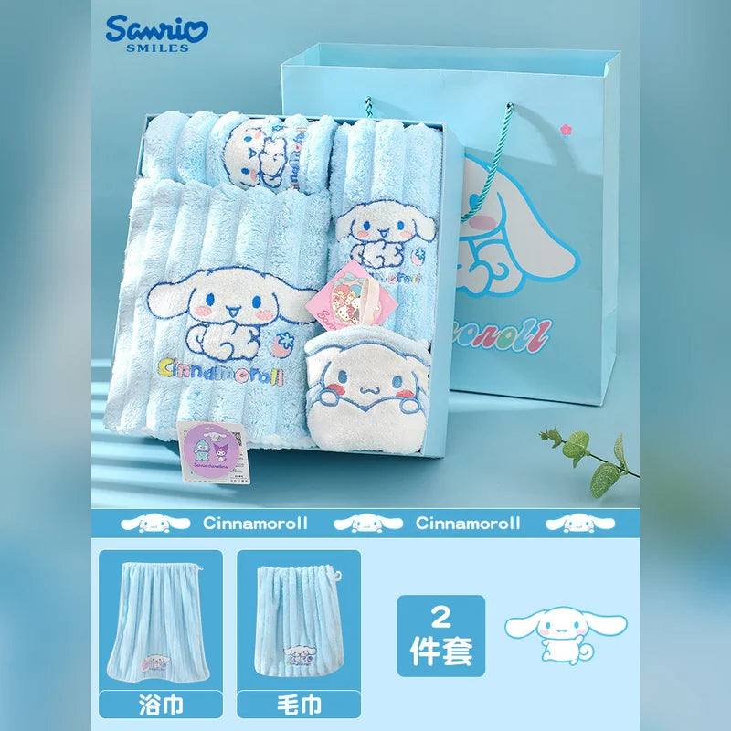 三麗鷗 Sanrio 大耳狗 Cinnamoroll 浴巾毛巾禮盒 商品圖 6
