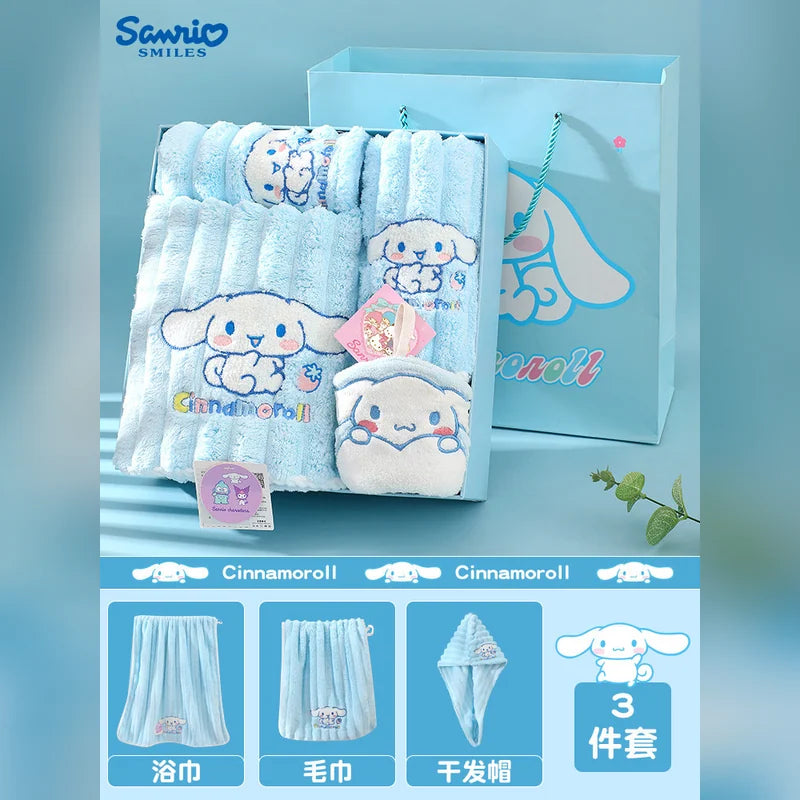 三麗鷗 Sanrio 大耳狗 Cinnamoroll 浴巾毛巾禮盒 商品圖 8