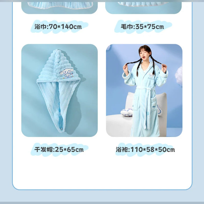 三麗鷗 Sanrio 大耳狗 Cinnamoroll 浴巾毛巾禮盒 商品圖 10