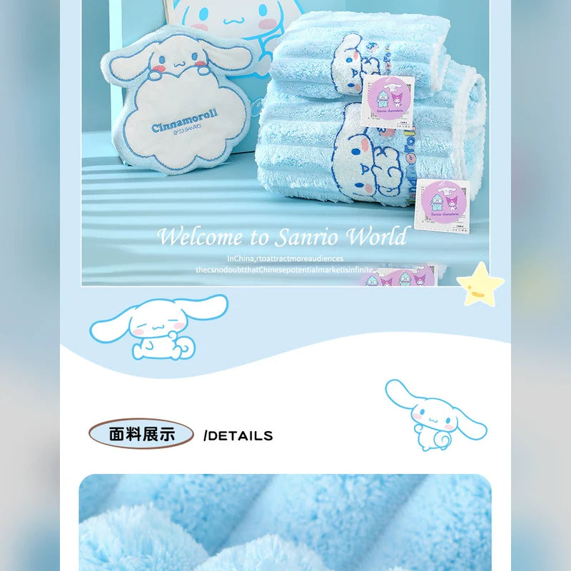 三麗鷗 Sanrio 大耳狗 Cinnamoroll 浴巾毛巾禮盒 商品圖 14