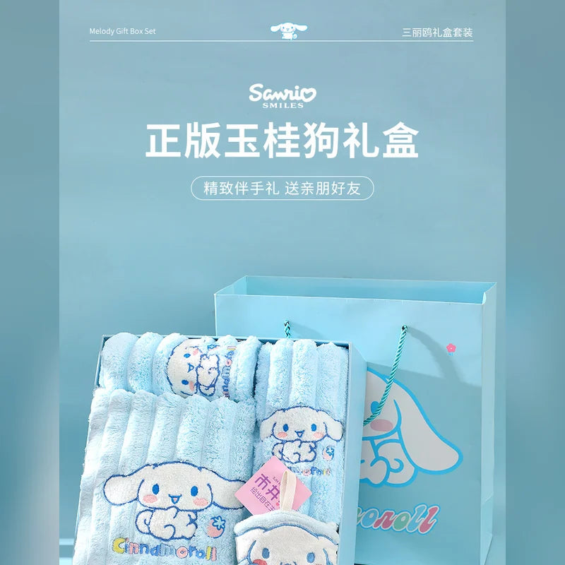 三麗鷗 Sanrio 大耳狗 Cinnamoroll 浴巾毛巾禮盒 商品圖 24