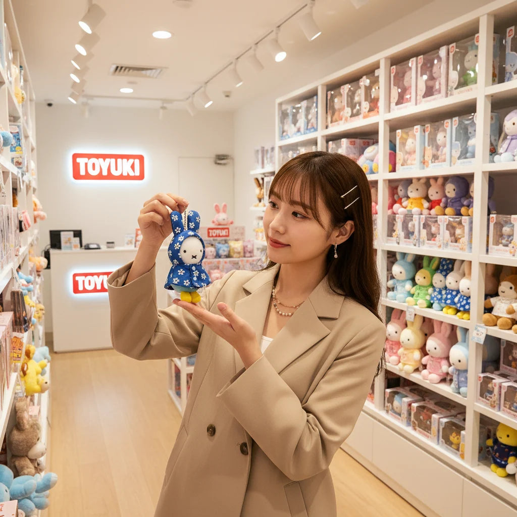 Miffy | 米菲兔 棉花娃娃  | 藍色花朵雨衣 16cm - 圖2 | 潮巢 Nestory