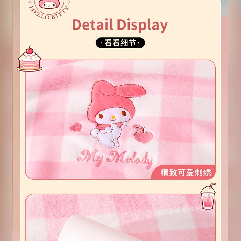 三麗鷗 Sanrio 美樂蒂 My Melody 格子浴巾禮盒 商品圖 22