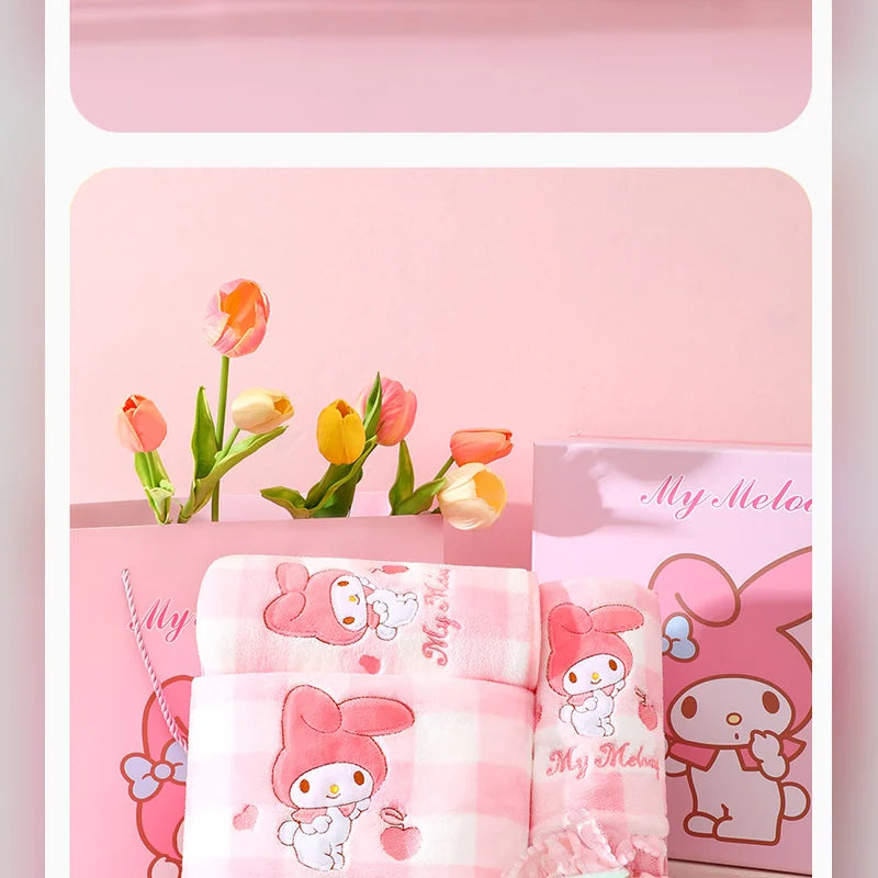 三麗鷗 Sanrio 美樂蒂 My Melody 格子浴巾禮盒 商品圖 27