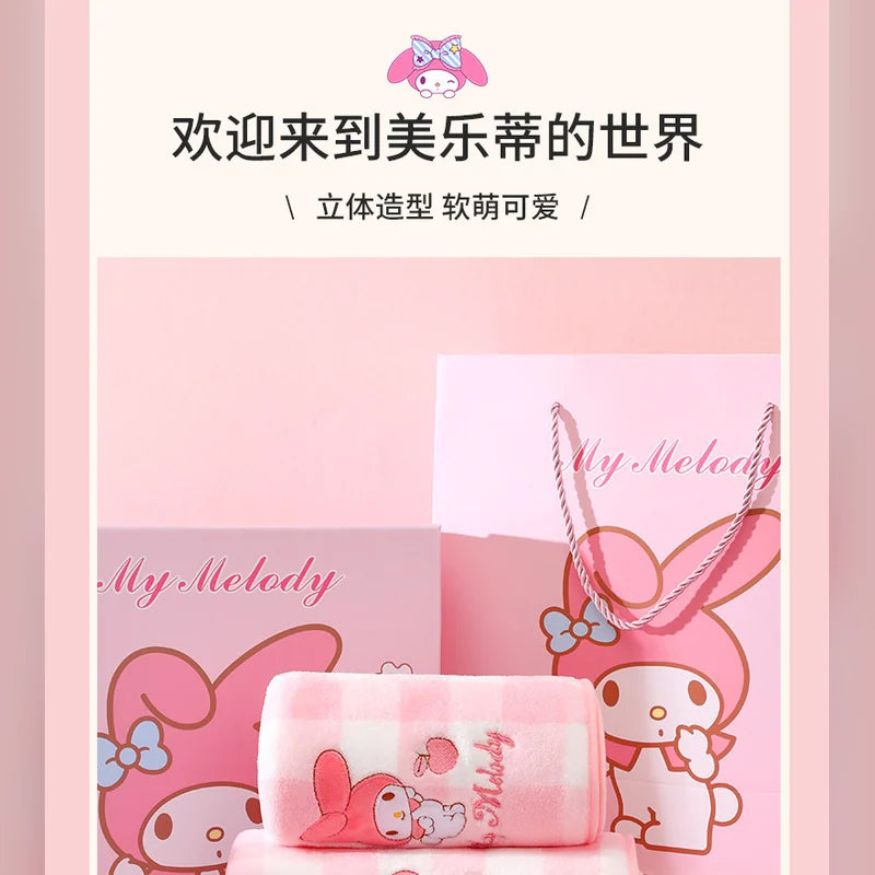 三麗鷗 Sanrio 美樂蒂 My Melody 格子浴巾禮盒 商品圖 37