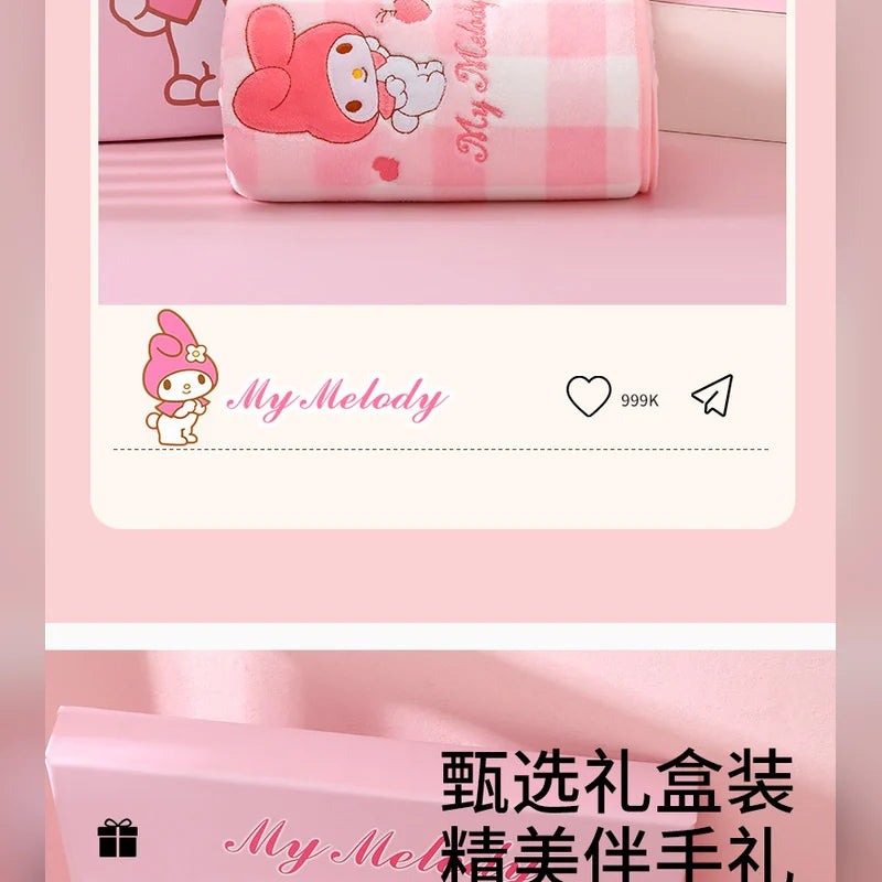 三麗鷗 Sanrio 美樂蒂 My Melody 格子浴巾禮盒 商品圖 38