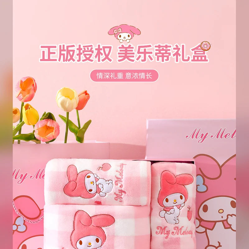 三麗鷗 Sanrio 美樂蒂 My Melody 格子浴巾禮盒 商品圖 39