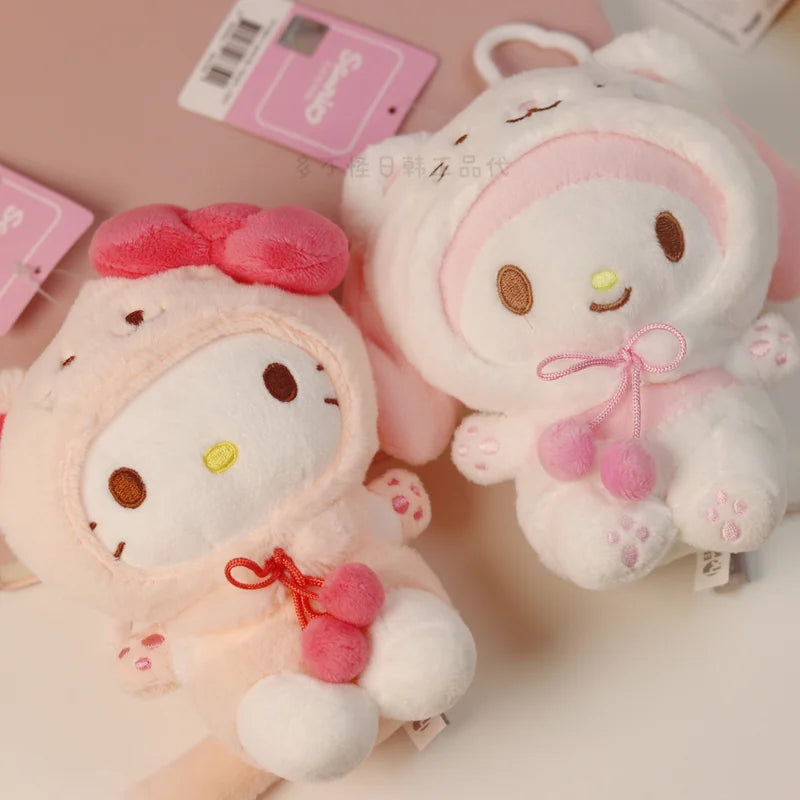 三麗鷗 Sanrio 貓咪頭套絨毛娃娃吊飾商品圖