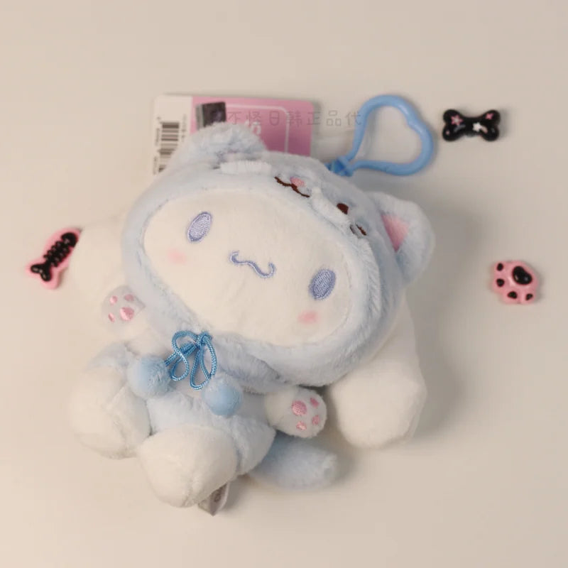 三麗鷗 Sanrio 貓咪頭套絨毛娃娃吊飾商品圖
