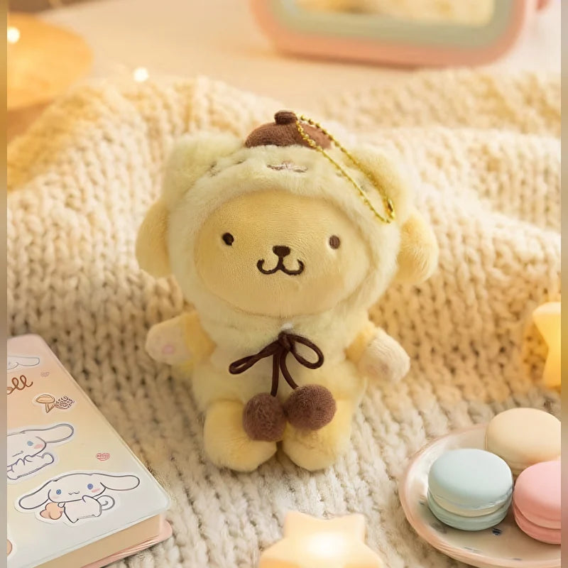 三麗鷗 Sanrio 貓咪頭套絨毛娃娃吊飾商品圖