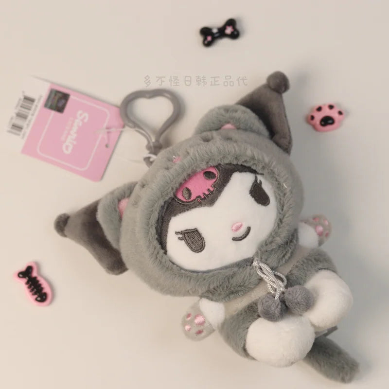 三麗鷗 Sanrio 貓咪頭套絨毛娃娃吊飾商品圖