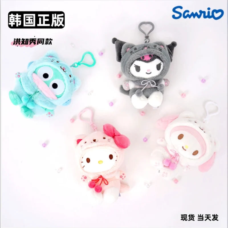 三麗鷗 Sanrio 貓咪頭套絨毛娃娃吊飾商品圖