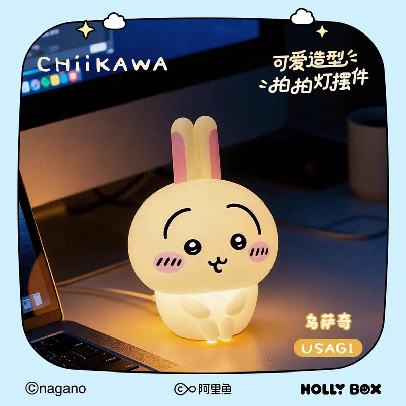 吉伊卡哇 Chiikawa 小八烏薩奇造型拍拍小夜燈 商品圖 4