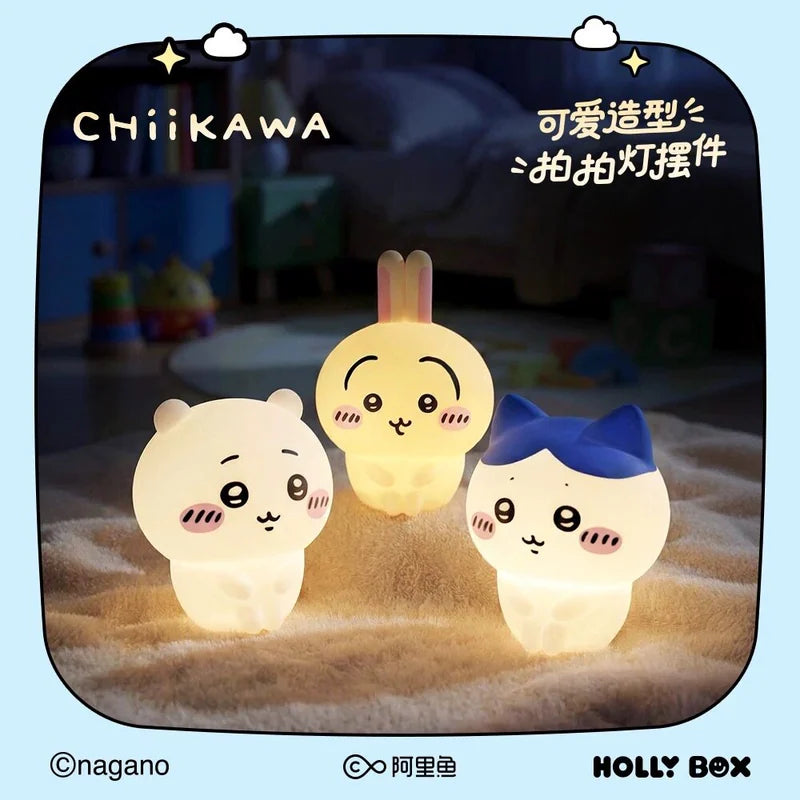 吉伊卡哇 Chiikawa 小八烏薩奇造型拍拍小夜燈 商品圖 1