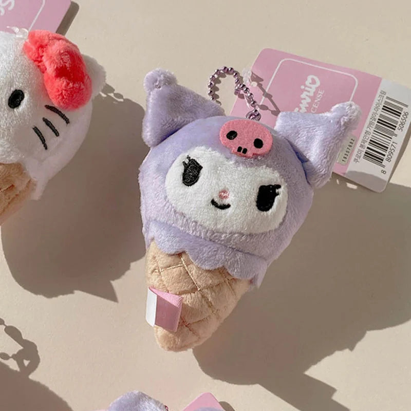 三麗鷗 Sanrio 五角色冰淇淋造型絨毛吊飾 8cm 商品圖 4
