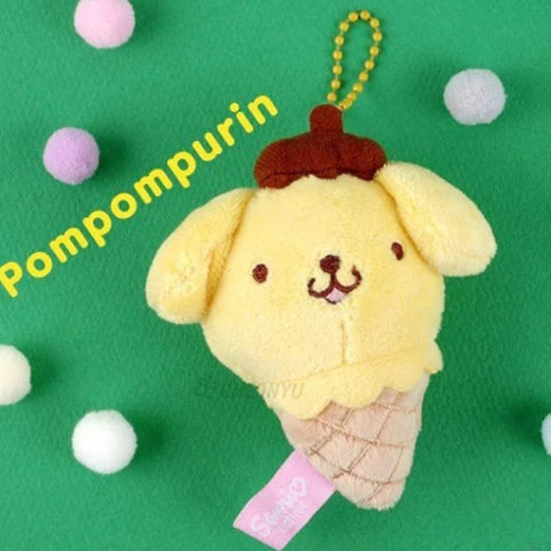 三麗鷗 Sanrio 五角色冰淇淋造型絨毛吊飾 8cm 商品圖 7