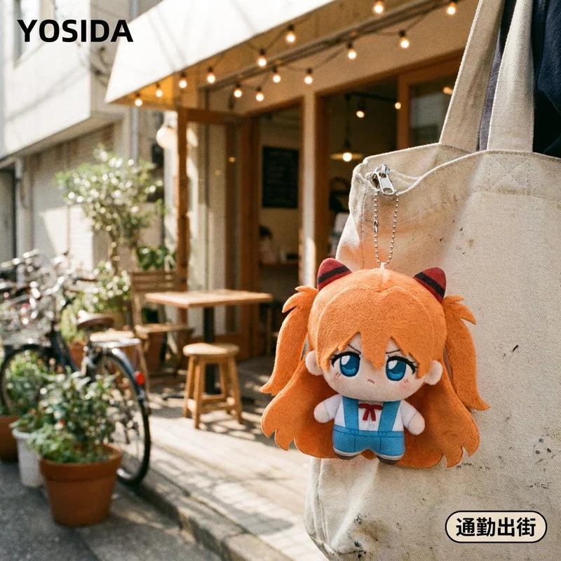 新世紀福音戰士 EVA YOSIDA 明日香綾波零棉花娃娃吊飾10cm 商品圖 2