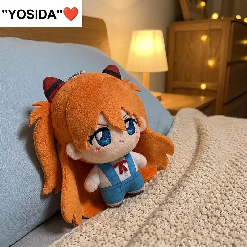 新世紀福音戰士 EVA YOSIDA 明日香綾波零棉花娃娃吊飾10cm 商品圖 3