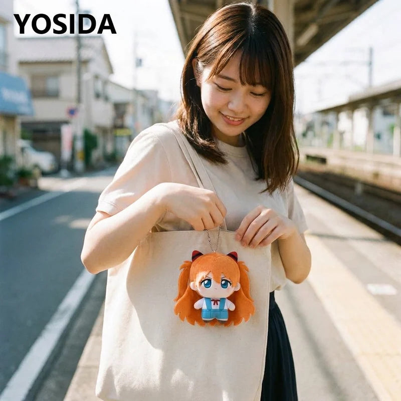 新世紀福音戰士 EVA YOSIDA 明日香綾波零棉花娃娃吊飾10cm 商品圖 4
