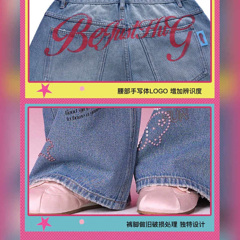 飛天小女警 The Powerpuff Girls BJHG 復古印花牛仔長褲 商品圖 40