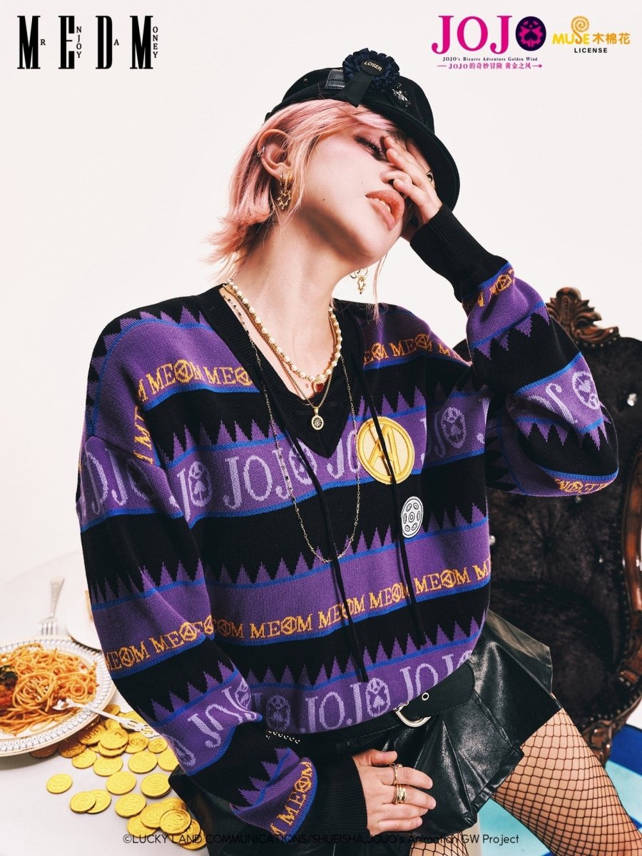JOJO 的奇妙冒險 雷歐·阿帕基 針織毛衣 商品圖