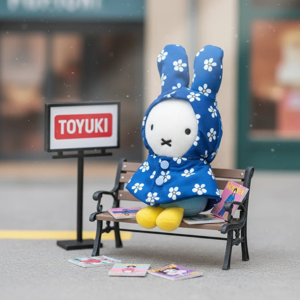 Miffy | 米菲兔 棉花娃娃  | 藍色花朵雨衣 16cm - 圖3 | 潮巢 Nestory