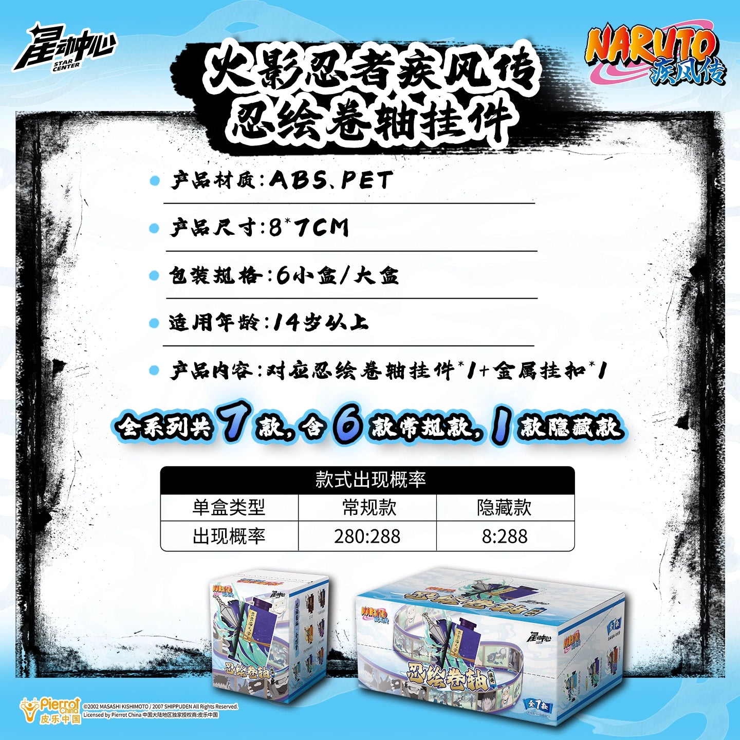 火影忍者 漩渦鳴人 宇智波佐助 盲盒鑰匙圈 商品圖